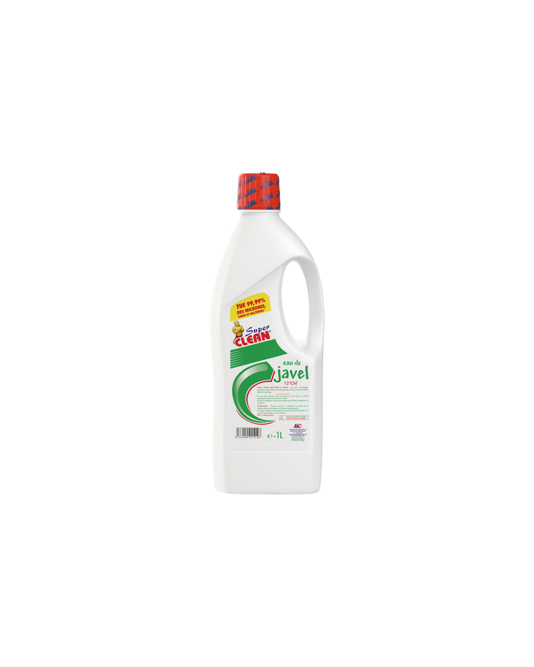 SUPER CLEAN_Eau de Javel 12° 1L