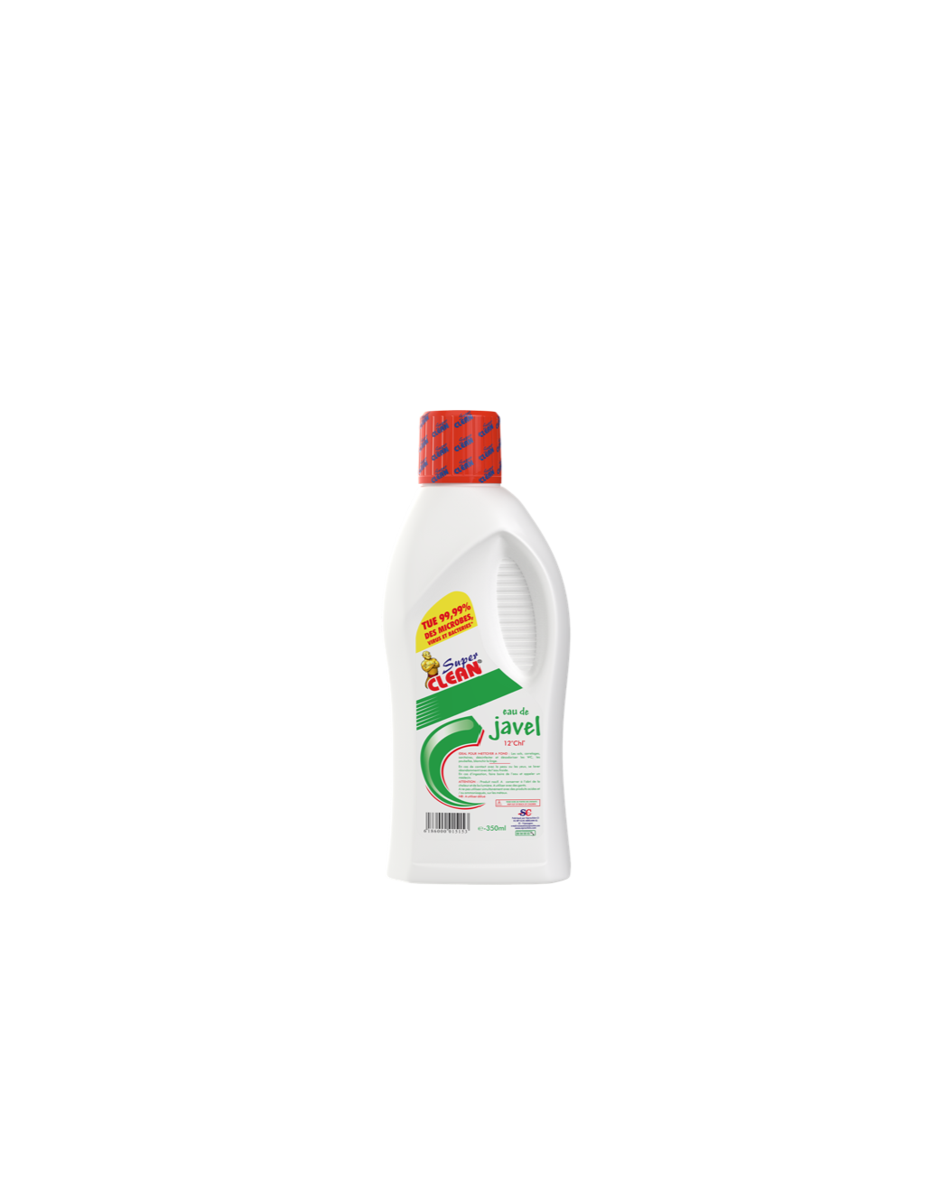 SUPER CLEAN_Eau de Javel 12° 350mL