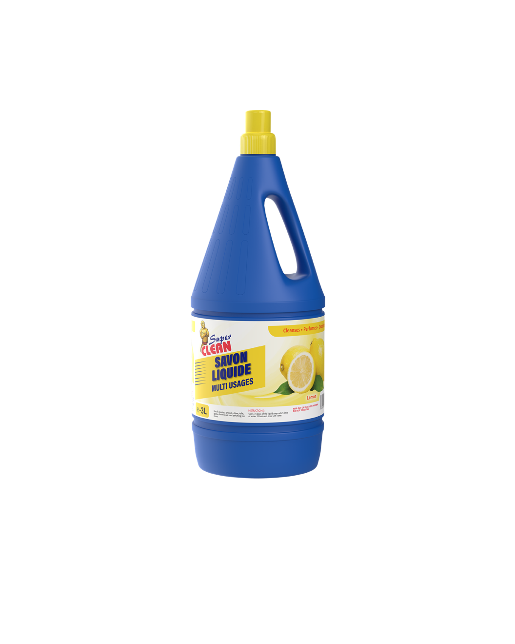 SUPER CLEAN_Savon Liquide Parfume Citron 3L